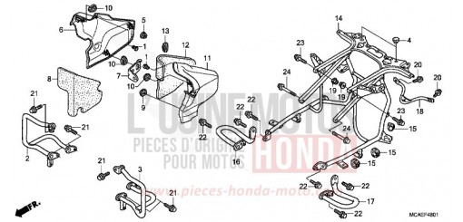 PROTECTION DE MOTEUR (GL1800C/D/E/F/G/H) GL1800C de 2012